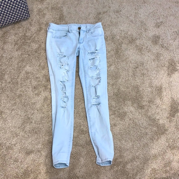 American Eagle Outfitters Denim - American Eagle Light Wash Ripped Jeans